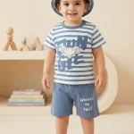 Toddler Jungle Explorer 3-Piece Outfit Set (Tee, Shorts & Hat)