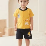 Toddler Playful Rabbit Character 2-Piece Summer Outfit