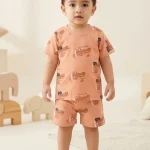 Toddler Boys' All-Over Crocodile Print T-Shirt and Shorts Sets