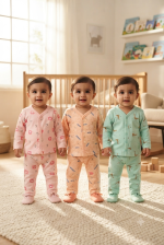 Little Sprout Infant Full-Sleeve Play Suit & Co-Ord Set - Image 6