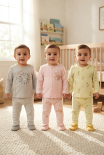Infant Interlock Front-Open Vest Set - Image 2