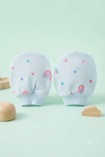 Ultra-Soft Newborn Cotton Scratch Mittens (3-Pair Combo Set) - Image 6