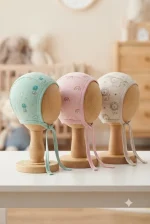 Sweet Dreams Infant Cotton Bonnet Collection (3-Pcs Combo)