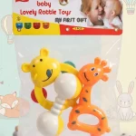 ToyBoi Baby Lovely Rattle Toys (My First Gift, 3 PCS Set)
