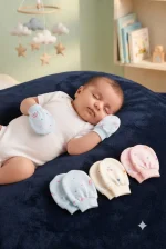 Ultra-Soft Newborn Cotton Scratch Mittens (3-Pair Combo Set) - Image 2