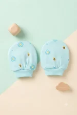 Ultra-Soft Newborn Cotton Scratch Mittens (3-Pair Combo Set) - Image 3