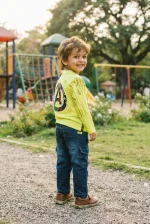 Superhero Adventure Cotton Tee & Utility Denim Set - Image 2