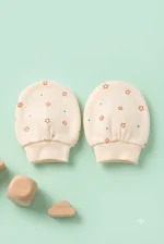 Ultra-Soft Newborn Cotton Scratch Mittens (3-Pair Combo Set) - Image 4