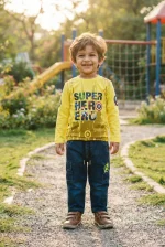 Superhero Adventure Cotton Tee & Utility Denim Set