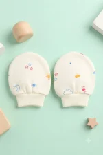 Ultra-Soft Newborn Cotton Scratch Mittens (3-Pair Combo Set) - Image 8